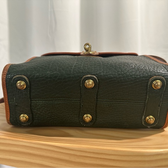 Vintage Dooney & Bourke Green and Brown Crossbody Bag - Picture 2 of 7